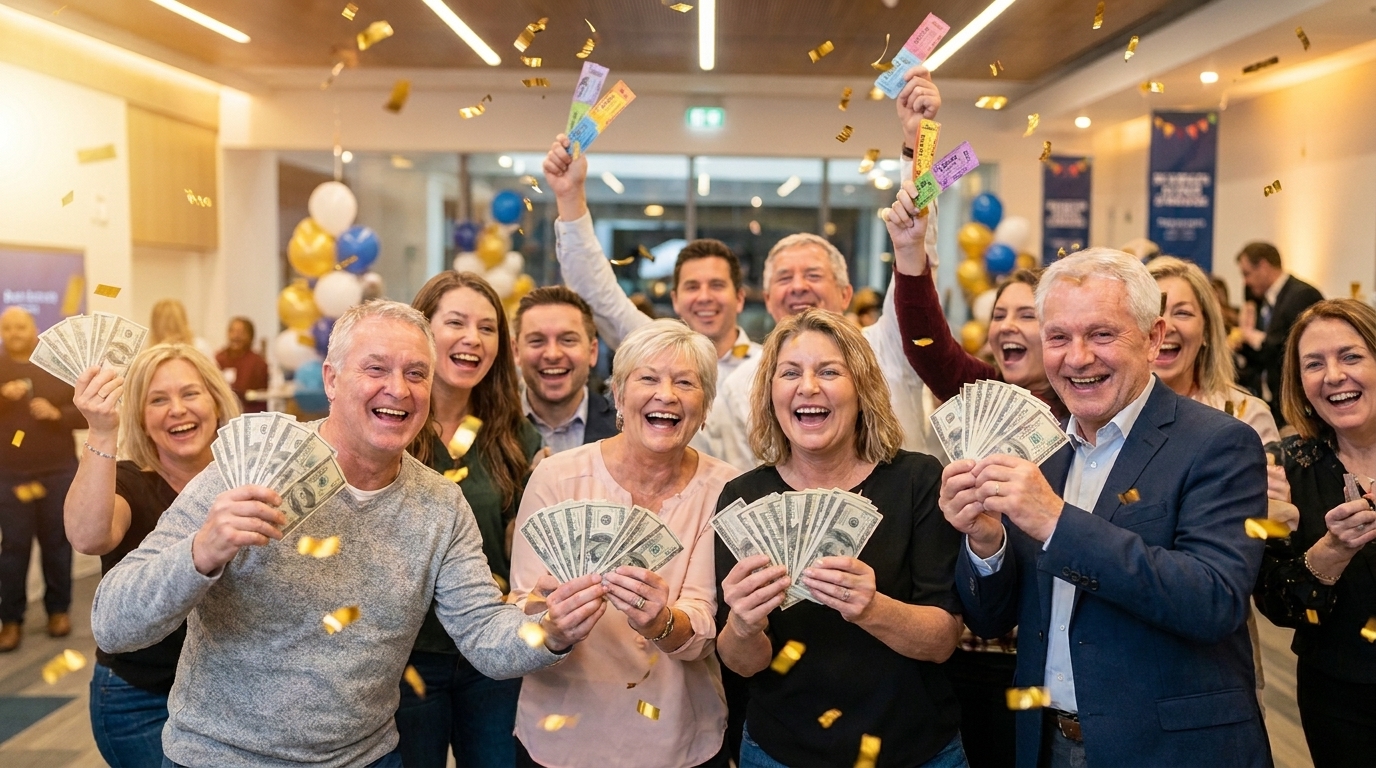 Happy people celebrating